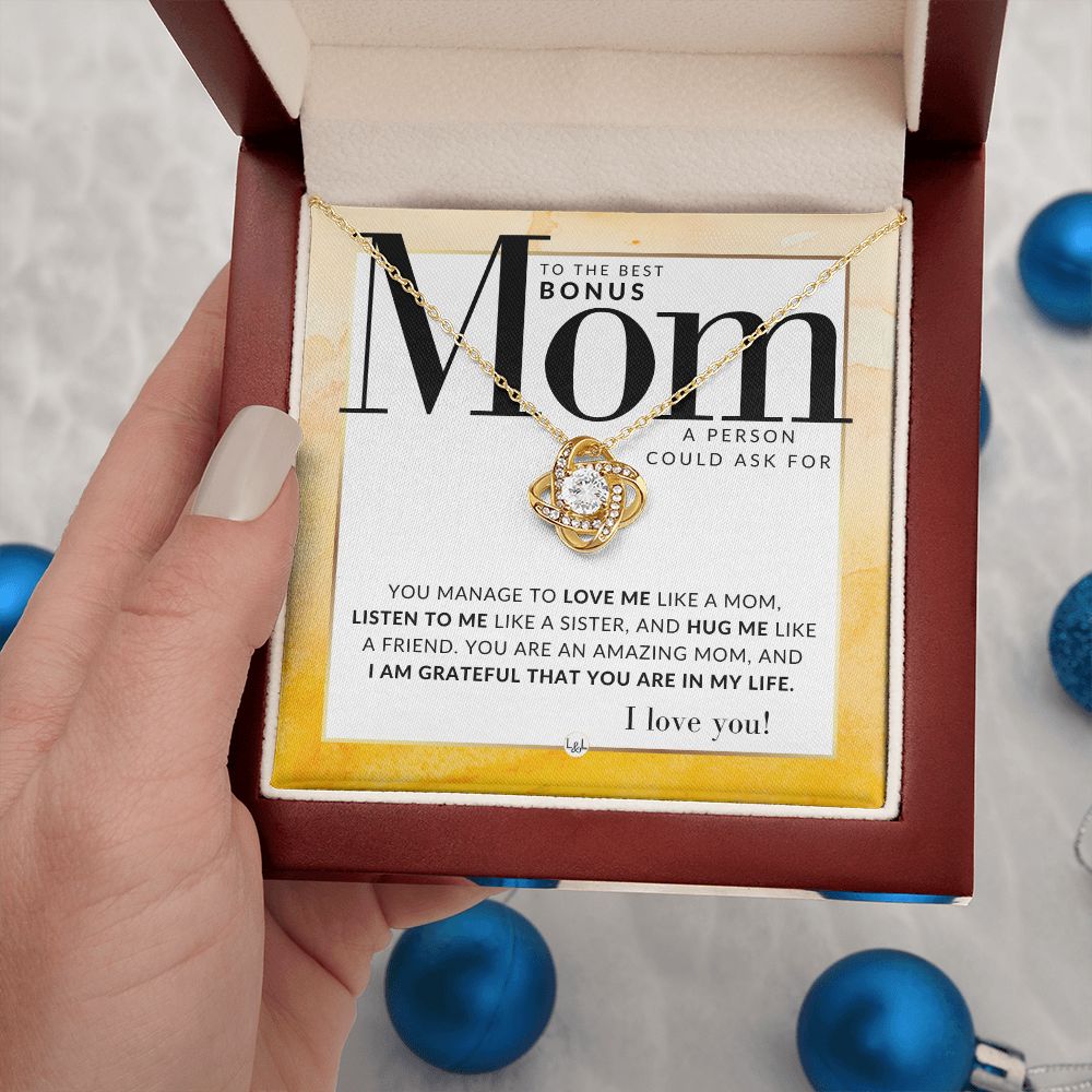 The Best Bonus Mom Gift - Present for Stepmom, Bonus Mom, Second Mom, Unbiological Mom, or Other Mom - Great For Mother's Day, Christmas, Her Birthday, Or As An Encouragement Gift