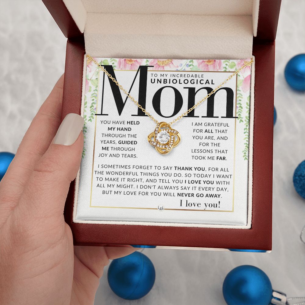 An Unbiological Mom Gift - Present for Stepmom, Bonus Mom, Second Mom, Unbiological Mom, or Other Mom - Great For Mother's Day, Christmas, Her Birthday, Or As An Encouragement Gift