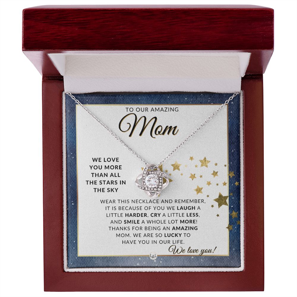 Mom Gift, From The Kids - Meaningful Necklace - Great For Mother's Day, Christmas, Her Birthday, Or As An Encouragement Gift