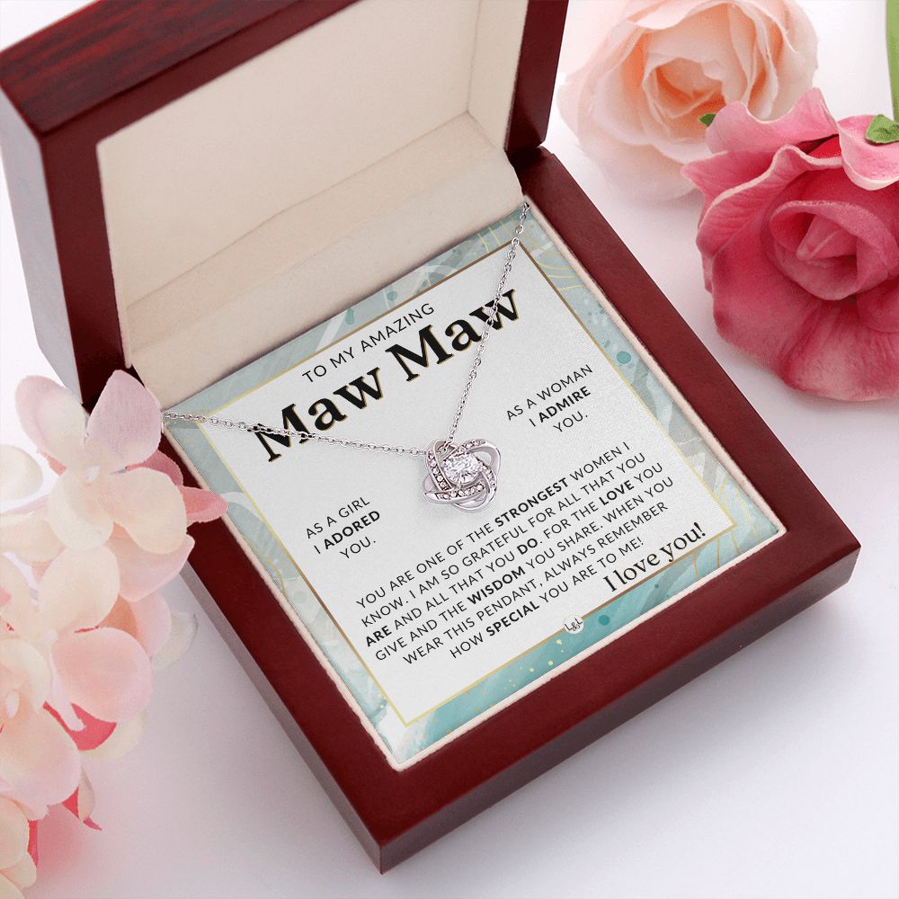 Maw Maw Gift From Granddaughter - Sentimental Gift Idea - Great For Mother's Day, Christmas, Her Birthday, Or As An Encouragement Gift - Liliana and Liam