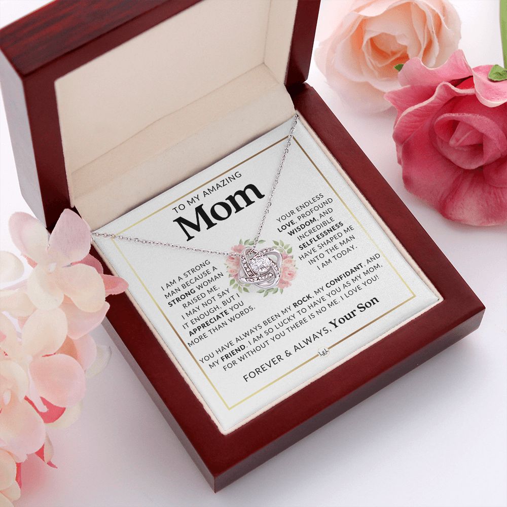 Mom Gift, From Son - More Than Words - Meaningful Necklace - Great For Mother's Day, Christmas, Her Birthday, Or As An Encouragement Gift