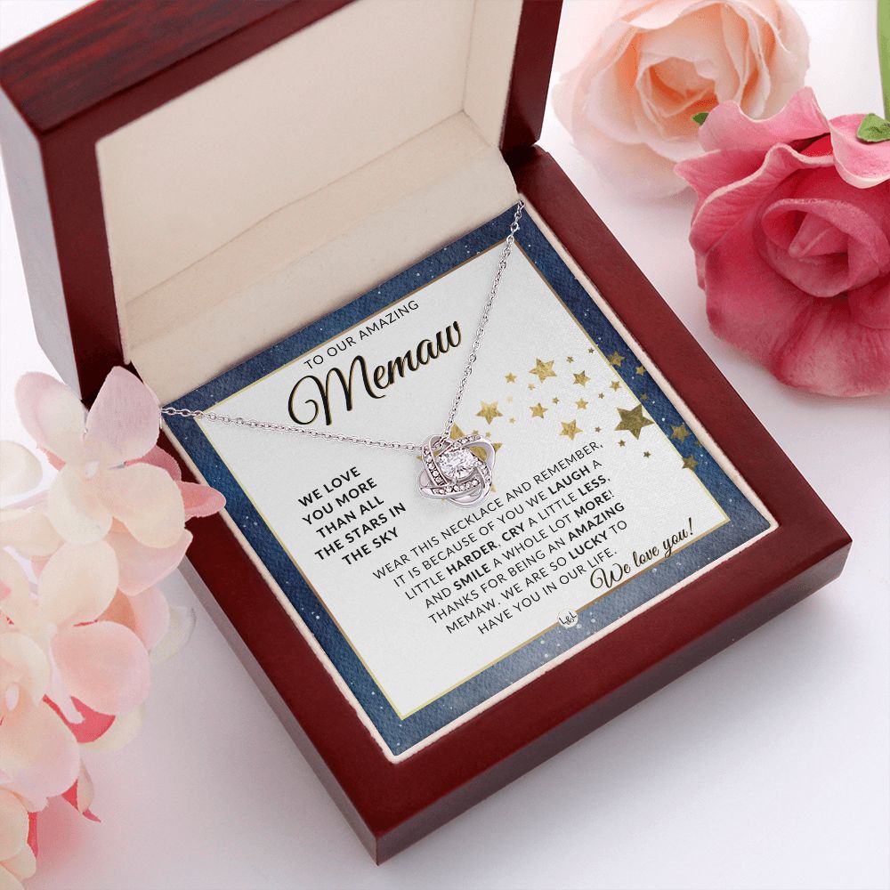 Our Memaw Gift - Meaningful Necklace - Great For Mother's Day, Christmas, Her Birthday, Or As An Encouragement Gift - Liliana and Liam