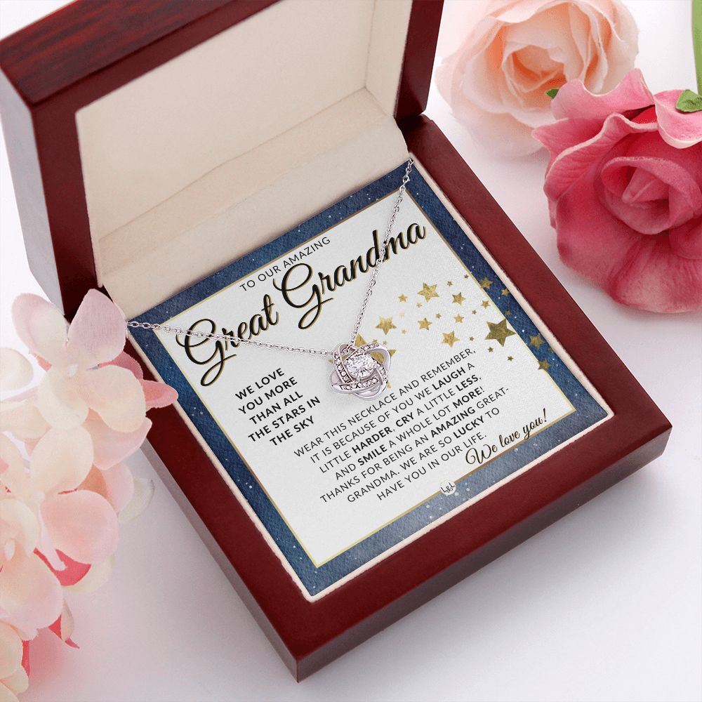 Our Great Grandma Gift - Meaningful Necklace - Great For Mother's Day, Christmas, Her Birthday, Or As An Encouragement Gift