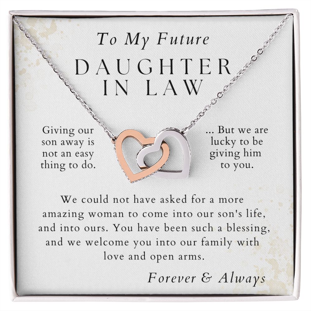 Welcome - Gift for Future Daughter in Law - From Mother in Law or