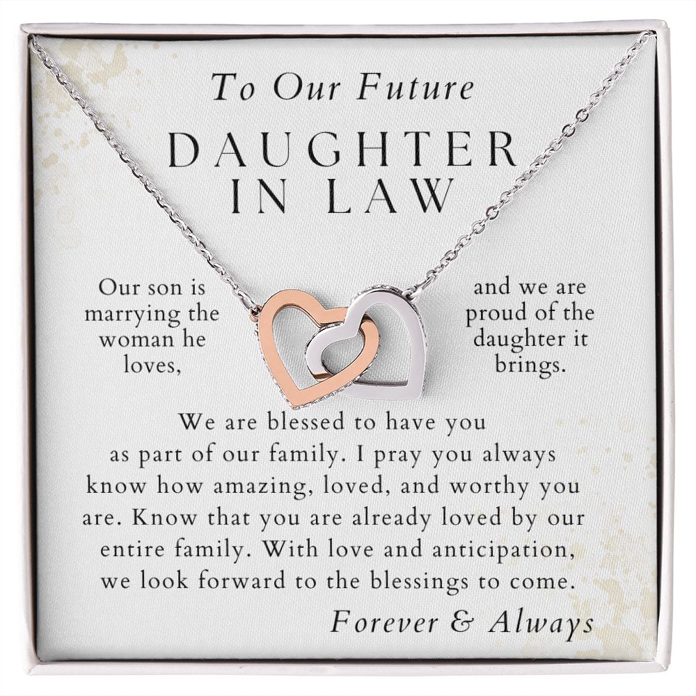 We Are Blessed - Gift for Future Daughter in Law - From Mother in