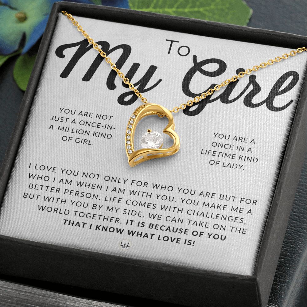 To My Girl - Thinking of You - Sentimental and Romantic Gift for Her - Christmas, Valentine's, Birthday or Anniversary Gifts