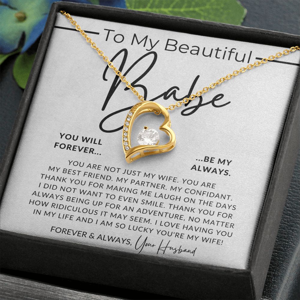 Forever My Always - Gift For My Wife - Thoughtful Christmas Gifts For Her, Valentine's Day, Birthday Present, Wedding Anniversary