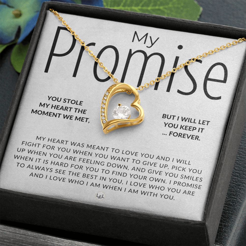 I Promise To - Thinking of You - Sentimental and Romantic Gift for Her - Christmas, Valentine's, Birthday or Anniversary Gifts