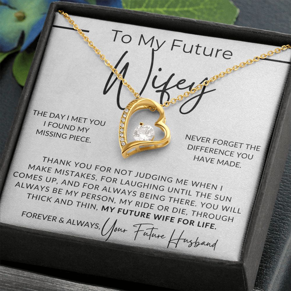 My Future Wifey, My Missing Piece - Gift For My Future Wife, My Fiancée - Bride Gift from Groom on Wedding Day - Romantic Christmas Gifts For Her, Valentine's Day, Birthday Present,