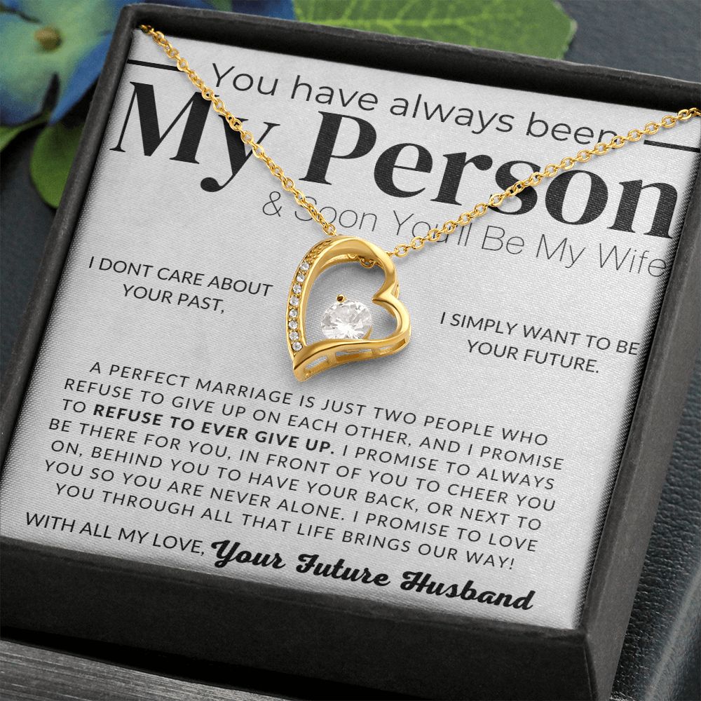My Soon To Be Wife, I Refuse To Ever Give Up - Gift For My Future Wife, My Fiancée - Bride Gift from Groom on Wedding Day - Romantic Christmas Gifts For Her, Valentine's Day, Birthday Present,