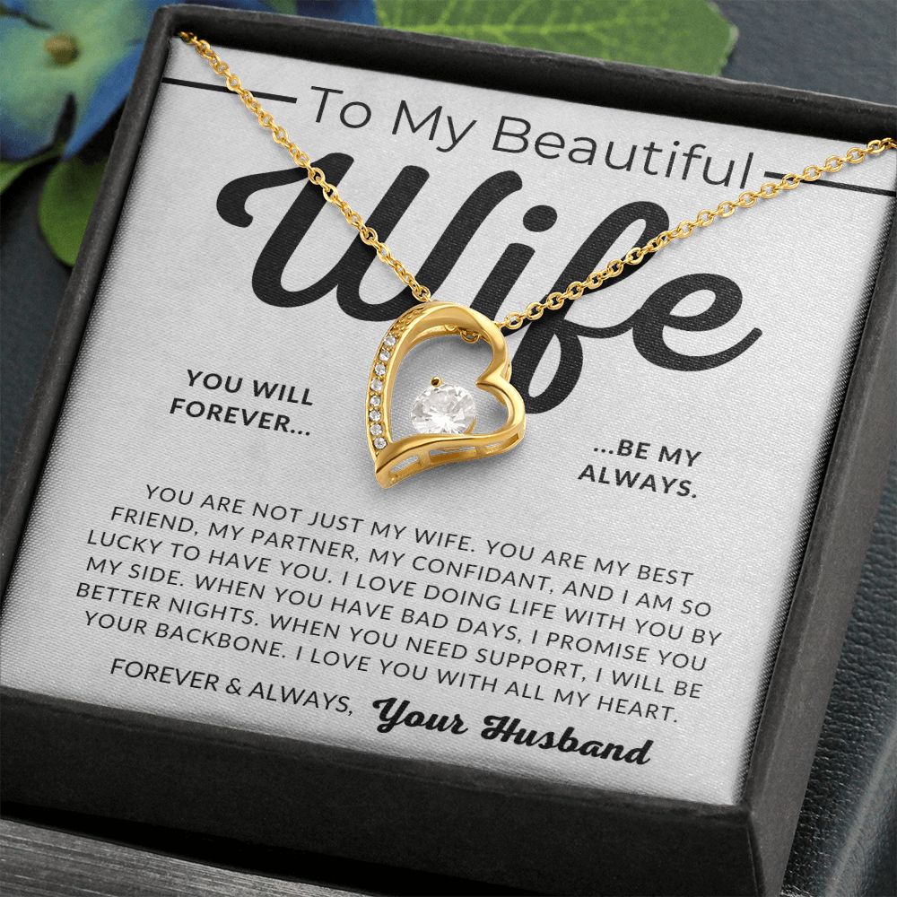 Forever My Always - Gift For My Wife - Thoughtful Christmas Gifts For Her, Valentine's Day, Birthday Present, Wedding Anniversary