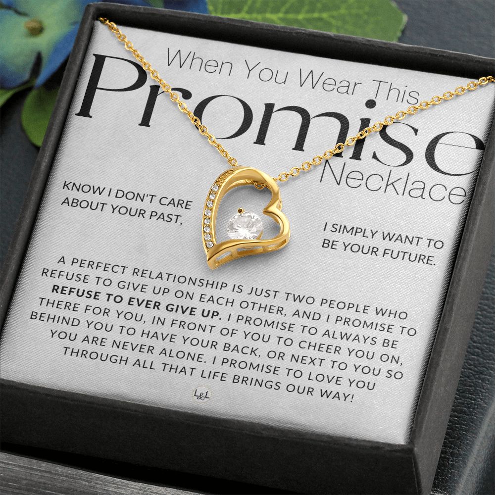 Promise Necklace - Thinking of You - Sentimental and Romantic Gift for Her - Christmas, Valentine's, Birthday or Anniversary Gifts