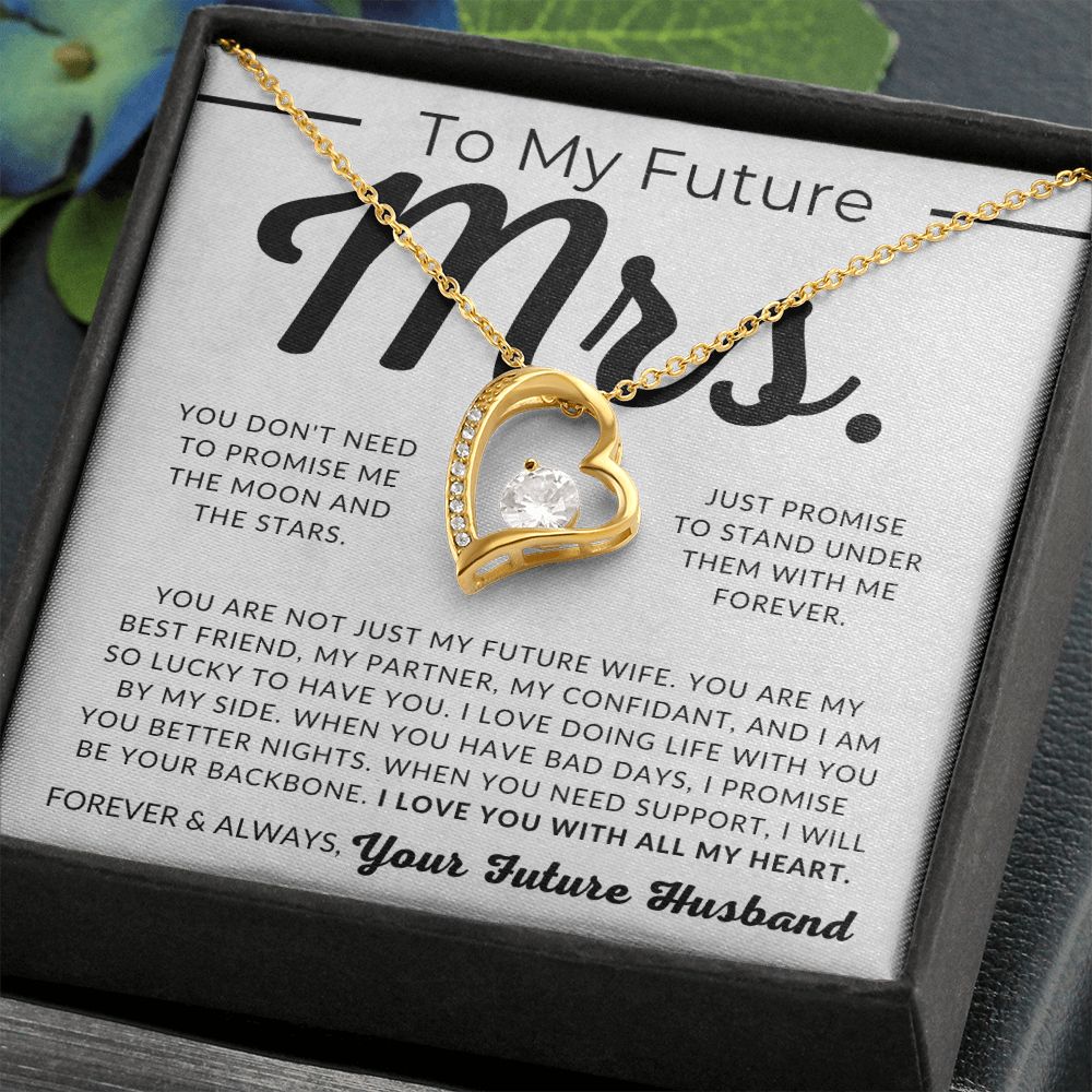 The Moon and Stars, My Future Mrs - Gift For My Future Wife, My Fiancée - Bride Gift from Groom on Wedding Day - Romantic Christmas Gifts For Her, Valentine's Day, Birthday Present