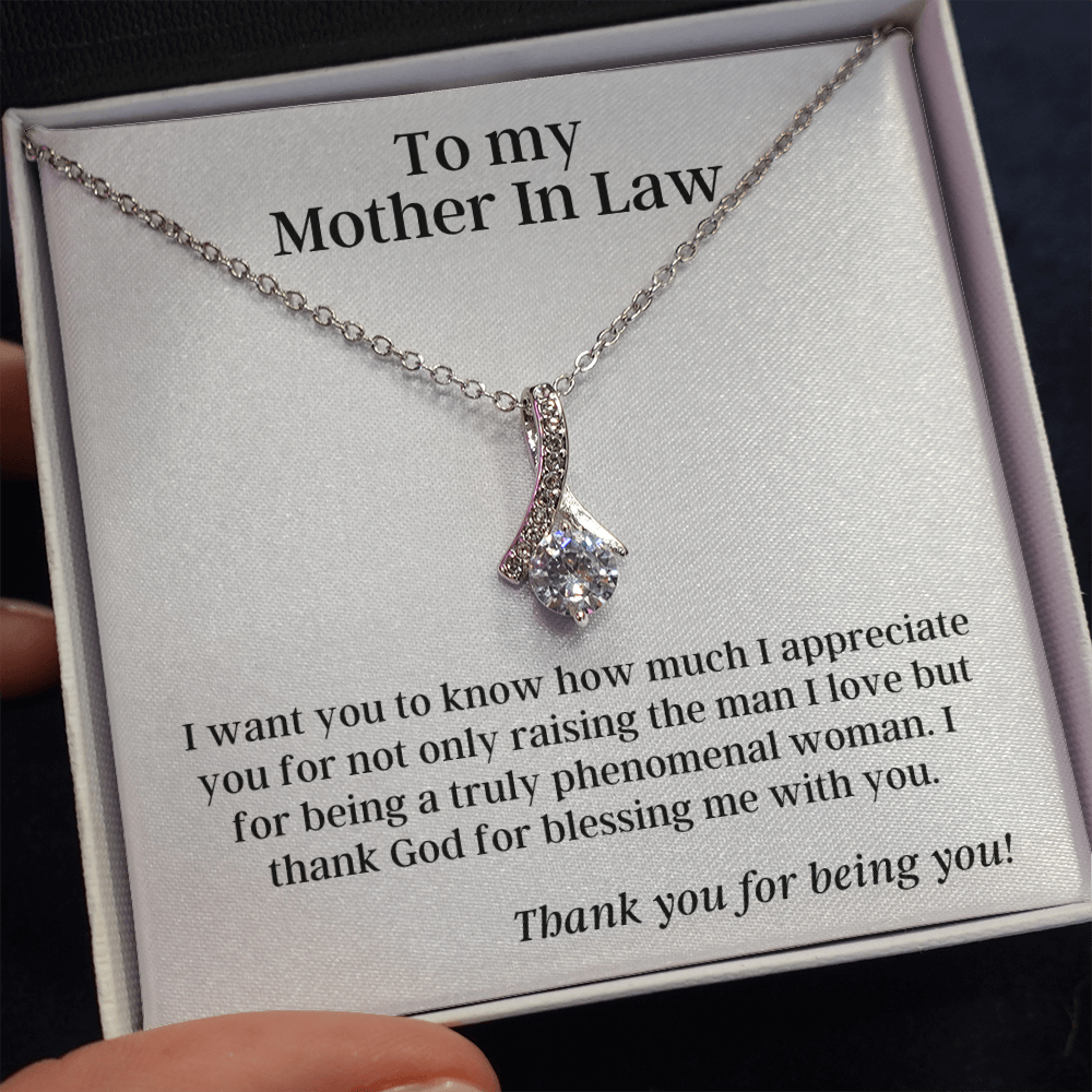 To My Mother In Law, From Your Future Daughter In Law - Alluring Beauty - Pendant Necklace - The Perfect Gift