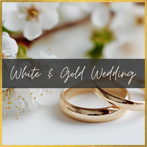 White & Gold Wedding Collection