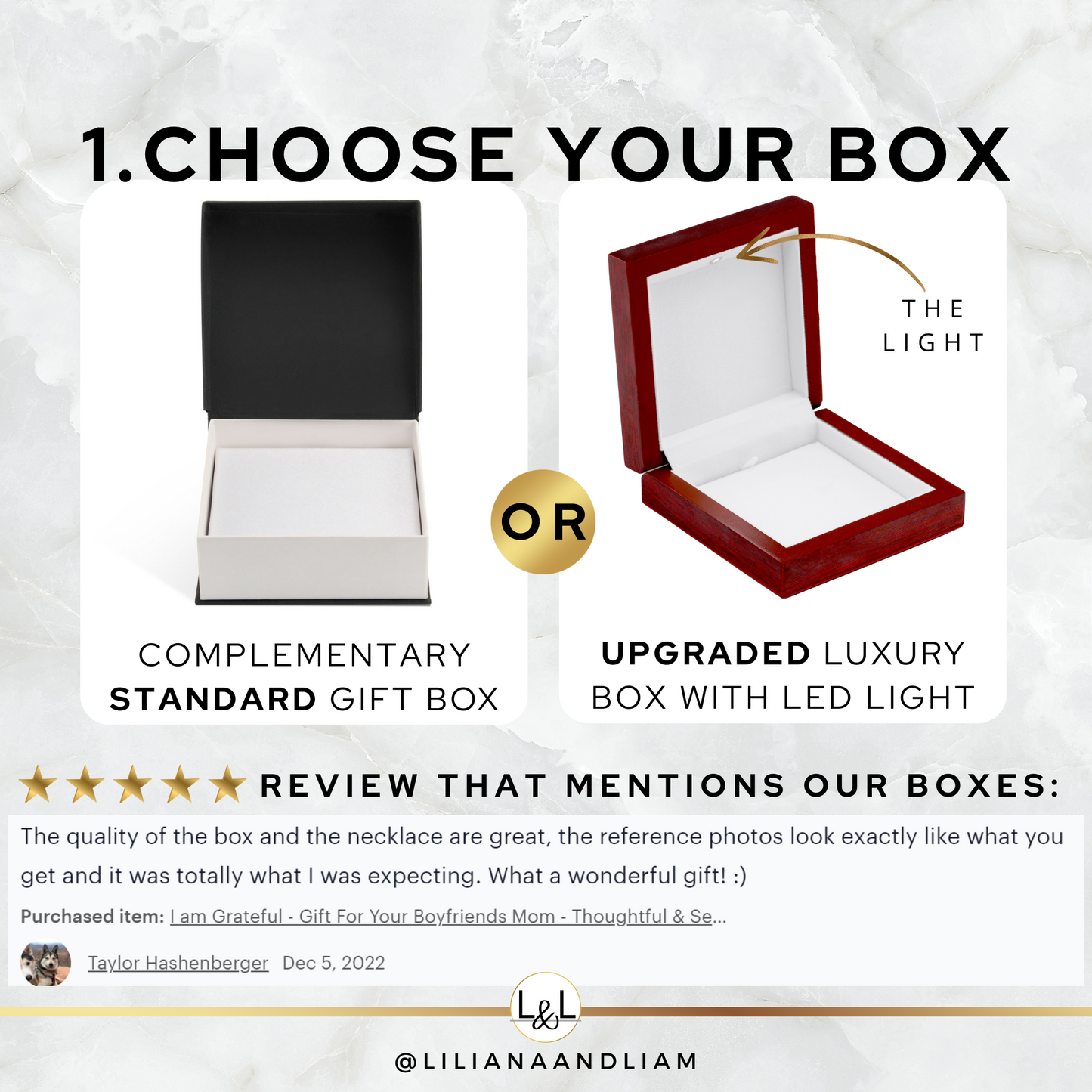 Luxury Box w/LED Light - After Purchase Box Upgrade
