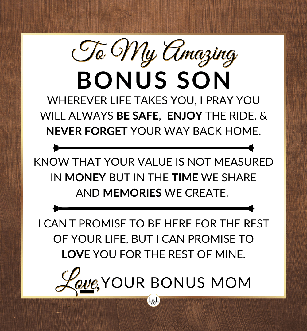Never Forget Your Way Home - Openwork Skeleton Watch + LED Watch Box - Gift For Bonus Son From Bonus Mom - Liliana and Liam