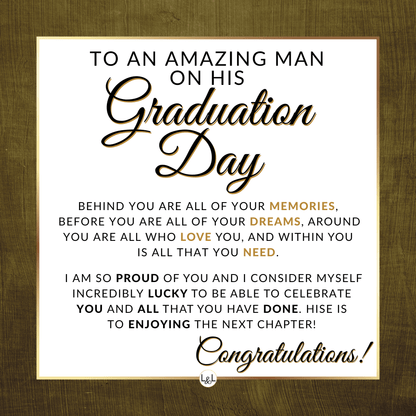 Graduation Day Gift For Him - Men's Openwork Watch + Watch Box - Graduation Gift Idea For Him - Liliana and Liam