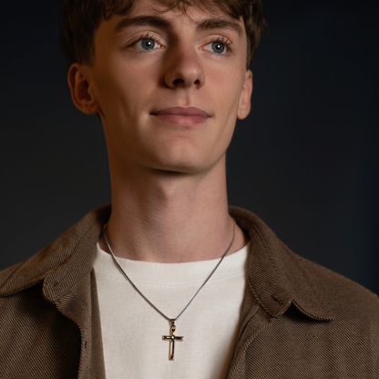 Numbers 6:24-26 - Christian Cross Pendant Necklace - Gift For Grandson