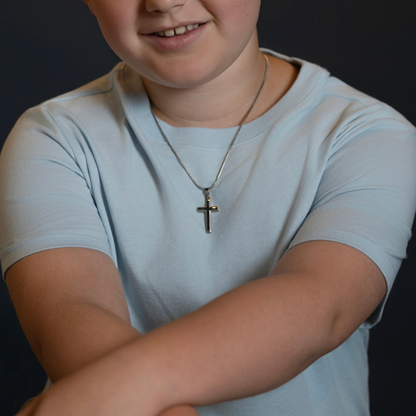 Numbers 6:24-26 - Christian Cross Pendant Necklace - Gift For Grandson