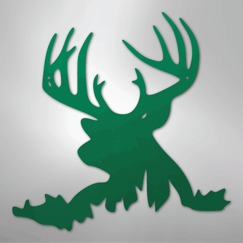 ご専用 【JOHN MASON SMITH】別注フォトT Deer head Rugged Deer Head - Custom Hunting Metal Sign- Hunting and Fishing