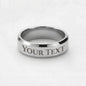 Non-Message Card Engraved Men's Ring