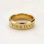 Non-Message Card Engraved Men's Ring