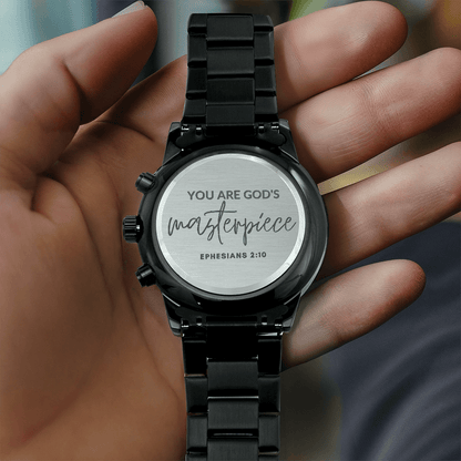 You Are Gods Masterpiece - Christian Engraved Watch - Great Gift For Christmas, Birthday, Confirmation, or A Baptism