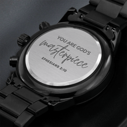 You Are Gods Masterpiece - Christian Engraved Watch - Great Gift For Christmas, Birthday, Confirmation, or A Baptism