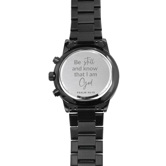 Christian Watch - Be Still And Know - Great Gift For Christmas, Birthday, Confirmation, or A Baptism - Liliana and Liam