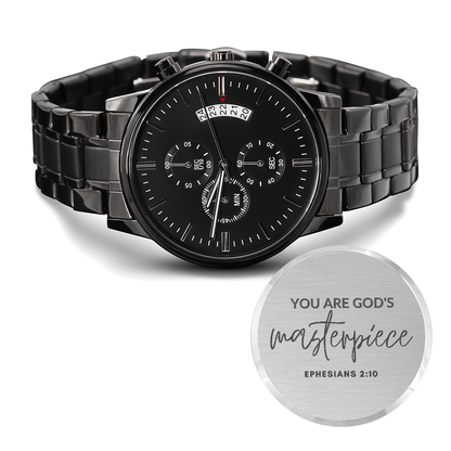 You Are Gods Masterpiece - Christian Engraved Watch - Great Gift For Christmas, Birthday, Confirmation, or A Baptism