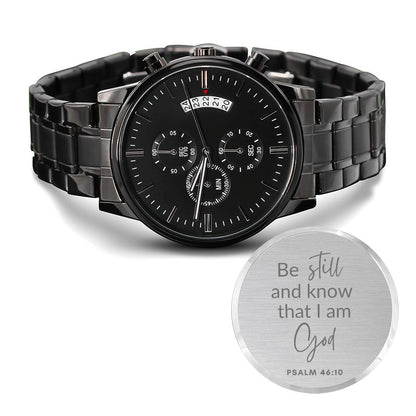 Christian Watch - Be Still And Know - Great Gift For Christmas, Birthday, Confirmation, or A Baptism