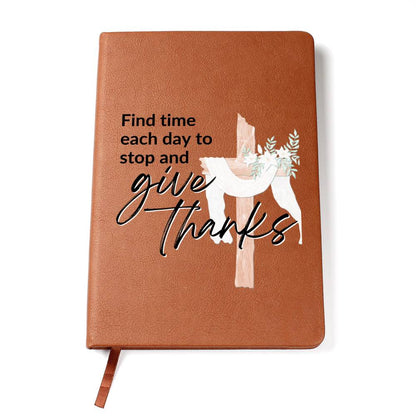 Gratitude Journal - Custom Leather Journal - Inspirational Notebook - Liliana and Liam
