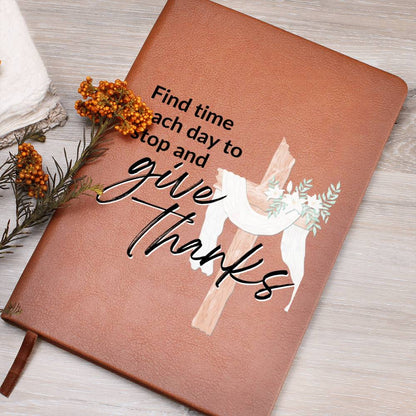 Gratitude Journal - Custom Leather Journal - Inspirational Notebook - Liliana and Liam