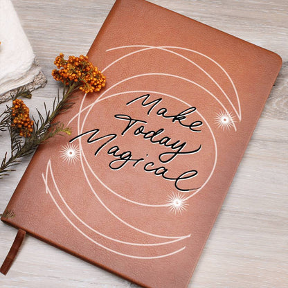Magical - Custom Leather Journal - Inspirational Notebook - Liliana and Liam
