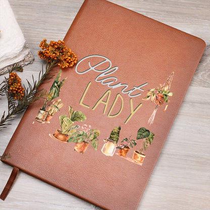 Plant Lady - Custom Leather Journal - Plant Lover Notebook - Liliana and Liam