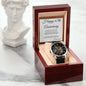 Anniversary Gift for Him - Men's Openwork Watch + Watch Box - Gift Idea For Husband, From Wife