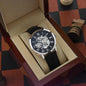 Anniversary Gift for Him - Men's Openwork Watch + Watch Box - Gift Idea For Husband, From Wife