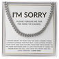 I Am Sorry Cuban Link Chain