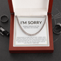 I Am Sorry Cuban Link Chain