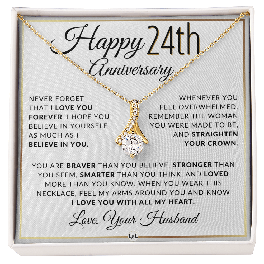 24th Anniversary Gift for Wife | Straighten Your Crown