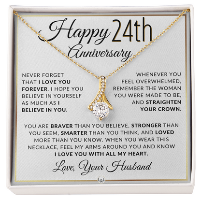 24th Anniversary Gift for Wife | Straighten Your Crown