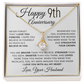 9th Anniversary Gift for Wife - Straighten Your Crown Necklace