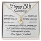 25th Anniversary Gift for Wife - Straighten Your Crown Necklace