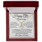 13th Anniversary Gift for Wife - Straighten Your Crown Necklace