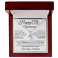 17th Anniversary Gift - Drop Pendant Necklace - Husband to Wife - Liliana and Liam