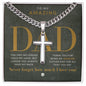 Dad - Engravable Christian Cross Necklace - Liliana and Liam