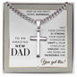 New Dad - Engravable Christian Cross Necklace - Gift For Expecting Dad - Liliana and Liam