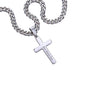 Stepped Up Dad - Engravable Christian Cross Necklace