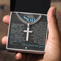 Isaiah 43:2 - 3 - Christian Cross Pendant Necklace - Gift For Our Son - Liliana and Liam